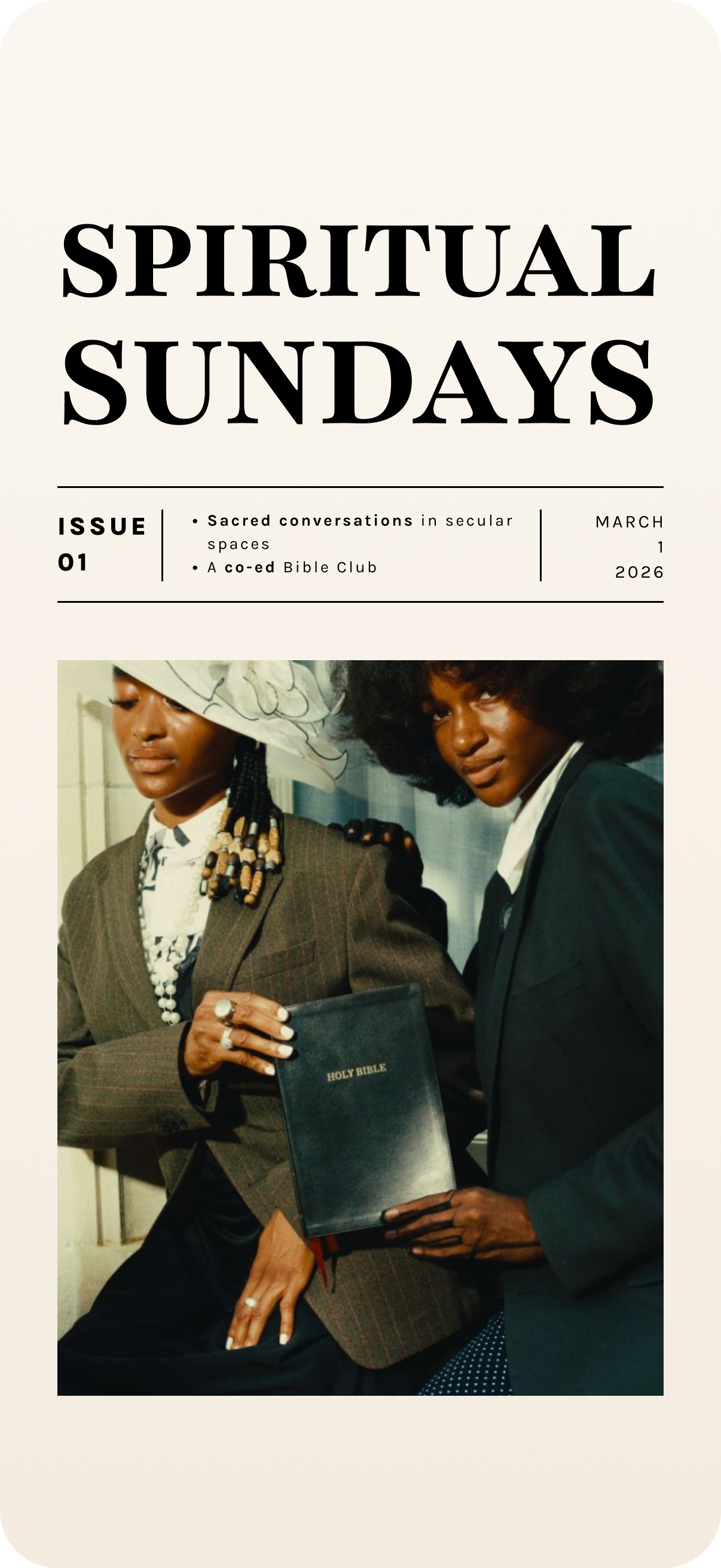 Spiritual Sundays Issue 01